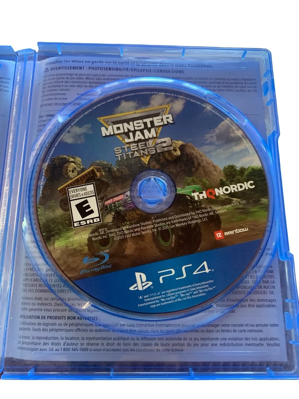 Monster Jam Steel Titans 2 (Sony PlayStation 4, 2021) Trucks Racing PS4